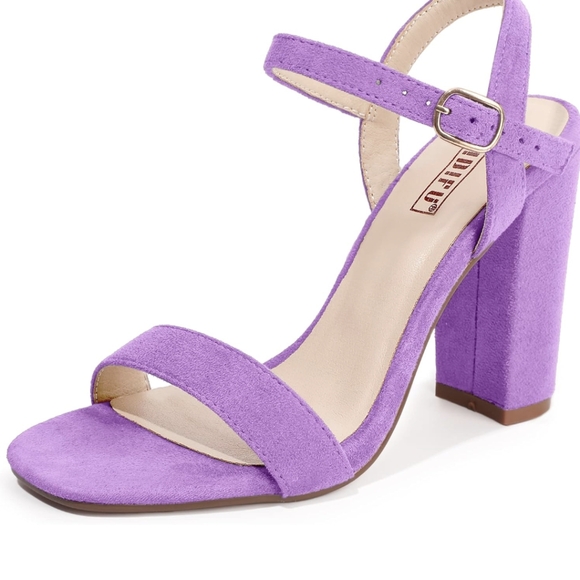 Chunky purple heels - Picture 2 of 8